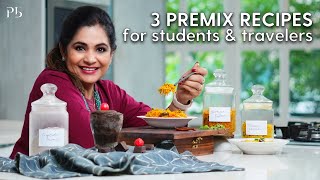3 Premix Recipes for Students & Travelers I बस गरम पानी डालो और खा लो I  Pankaj Bhadouria