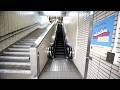 【三菱製】阪急 下新庄駅ホーム　昇りエスカレーター