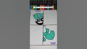 Drawing Craftycorn BUT In 4 Different Styles, Part 2! 🎨👀 #satisfying #art #shorts