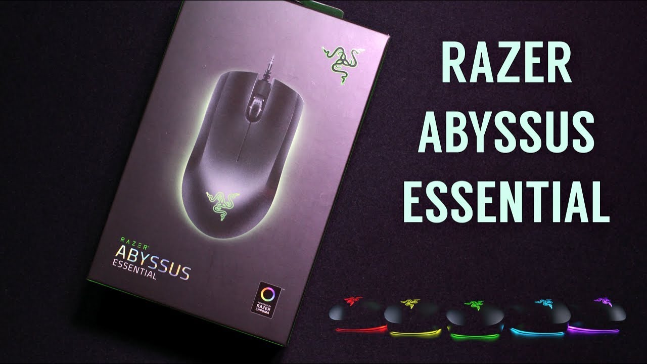 UNBOXING + LIGHTING FEATURE ] - RAZER ABYSSUS ESSENTIAL - YouTube