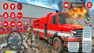 Fire Truck City Rescue Simulator - 911 US Emergency Ambulance Driving 3D : Android Gameplay HD 2916 screenshot 2