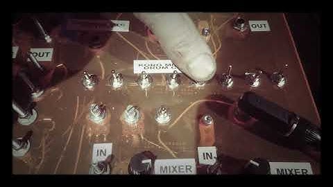 Wine case Synth built for ferric lux - testing the minipops drum circuit