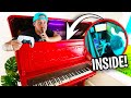 Secret Gaming Room INSIDE A PIANO!