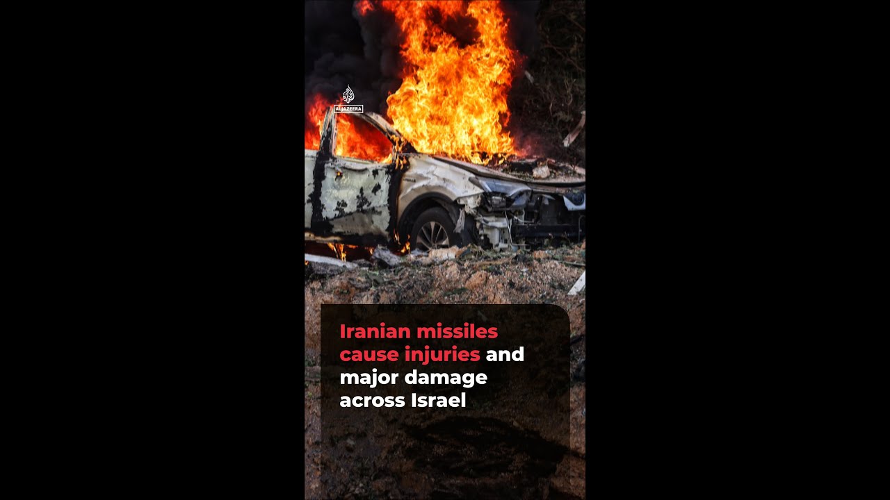 Iranian missiles cause injuries and major damage across Israel | #ajshorts