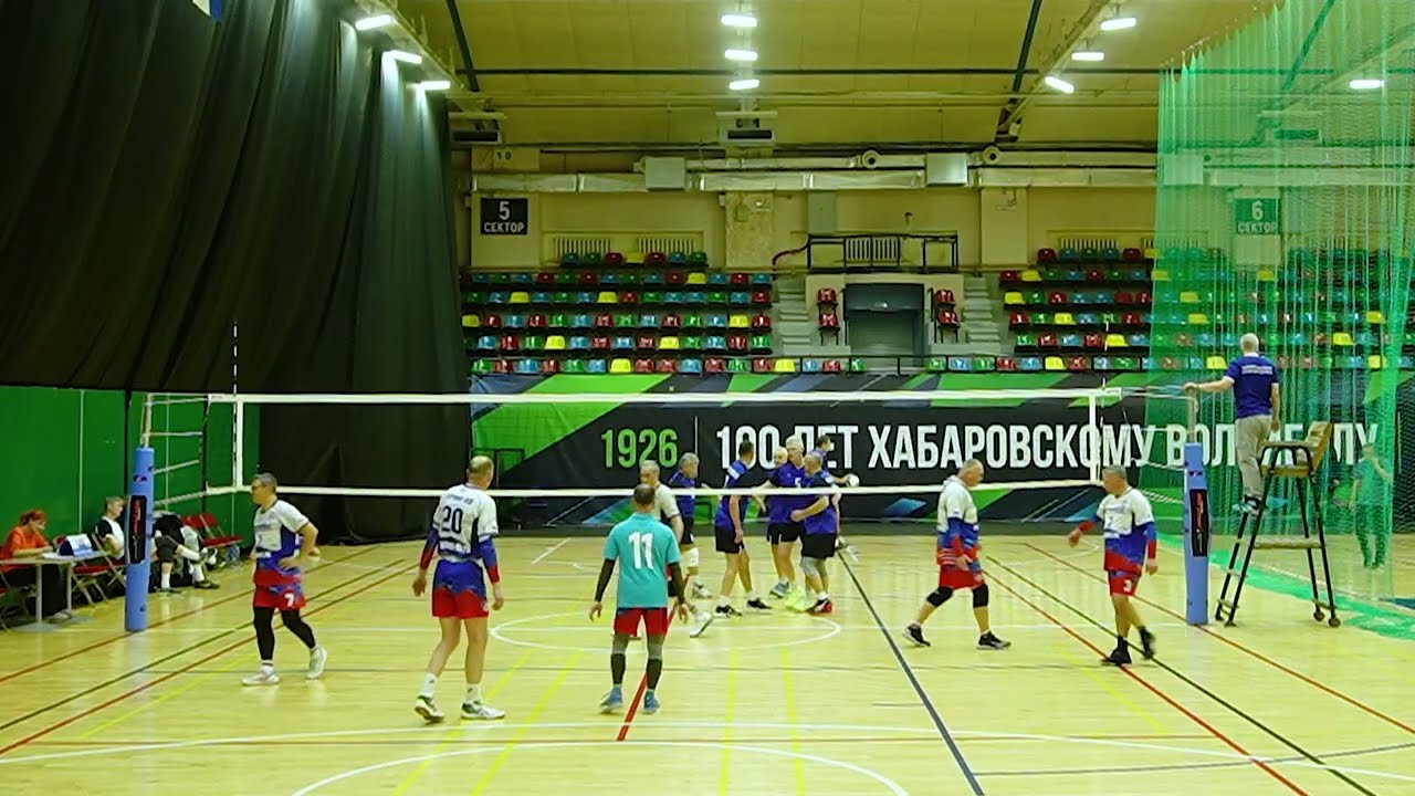 Волейбол. Мужчины 50+.  Сервис ДВ - Благовещенск