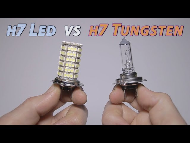 Headlights Led h7 vs halogen h7 TEST 