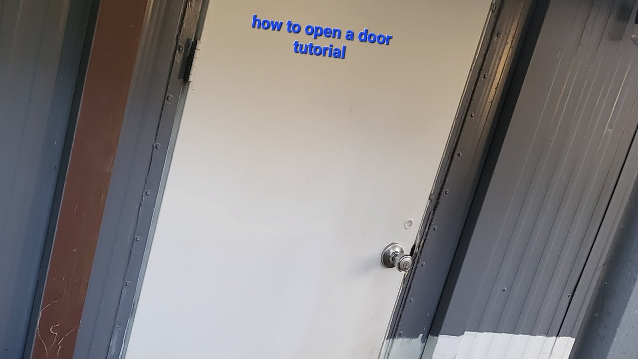 How to open a door tutorial - YouTube