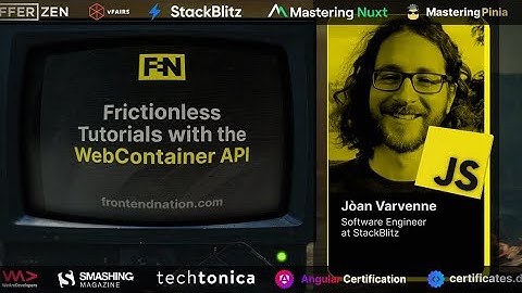 Frontend Nation 2024: Jòan Varvenne - Frictionless tutorials with the WebContainer API