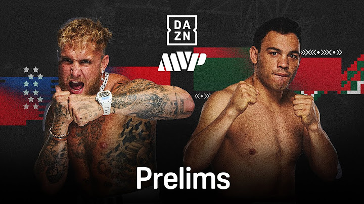 JAKE PAUL VS. JULIO CESAR CHAVEZ JR PRELIMS LIVESTREAM
