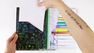 Printing Spiral Hardcover Nurse Student Planner with PVC Bookmark