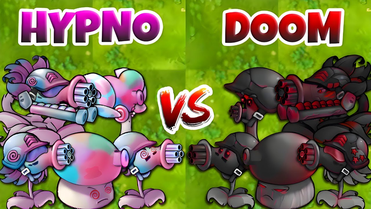 PVZ 1 Fusion 3.0 Challenge - Team HYPNO vs DOOM Plants Fusion VS Obsidian Gargantuar - Who Will Win?