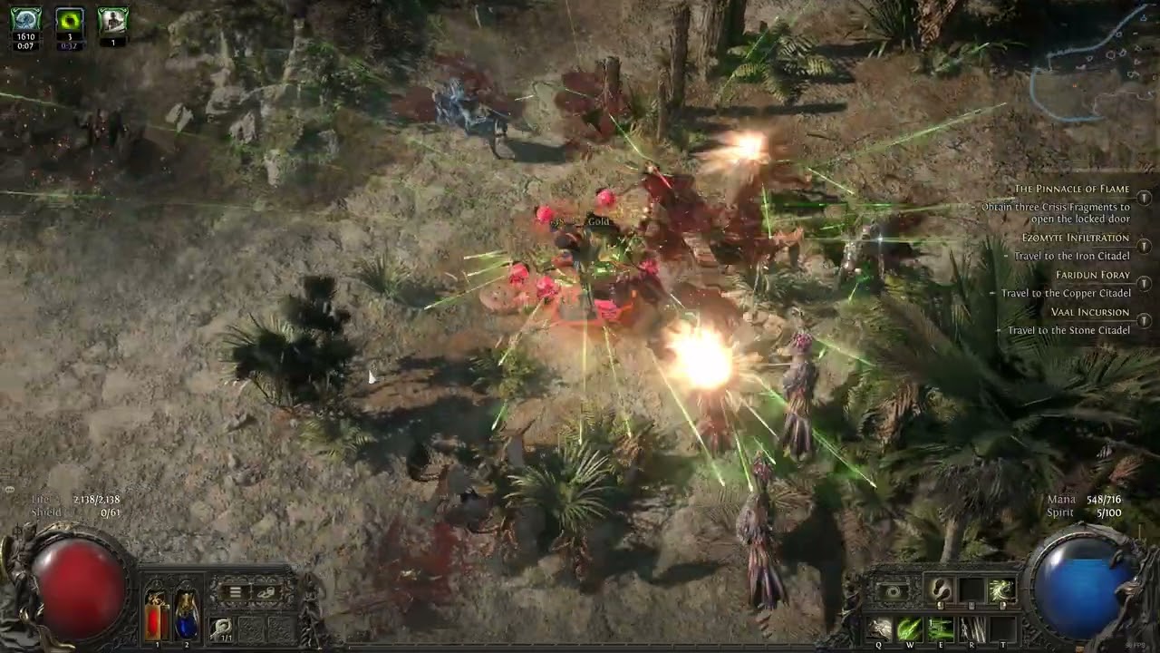 Path of Exile  2  Bleed Bow  build test for AOE and BOSSES  !