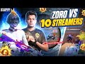 STREAMERS SHOCKED AFTER THIS CLUTCH 🤯| ZORO VS 10 STREAMERS 🔥 @JONATHANGAMINGYT #bgmi #pubg