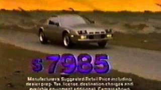 1984 CHEVROLET CAMARO COMMERCIAL