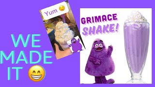 We made the GRIMACE shake 😁😁😂😂 🥤🥤🤪🤪