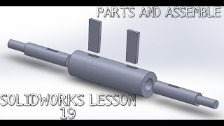 Solidworks Exercise-19 l Sleeve and Cotter Joint l Parts and Assembly