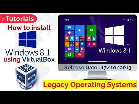 How to install Microsoft Windows 8.1 using VirtualBox | Virtual Machine Windows 8.1 | Legacy OS