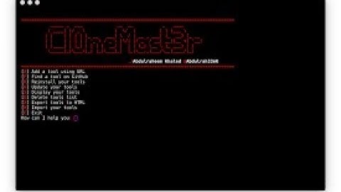 Make Clones from Github with Cl0neMast3r on Kali Linux