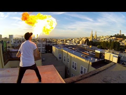 GoPro: Fire Breathing With A 24 GoPro Array