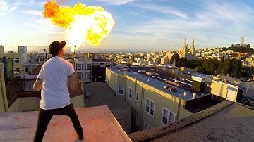 GoPro: Fire Breathing With A 24 GoPro Array