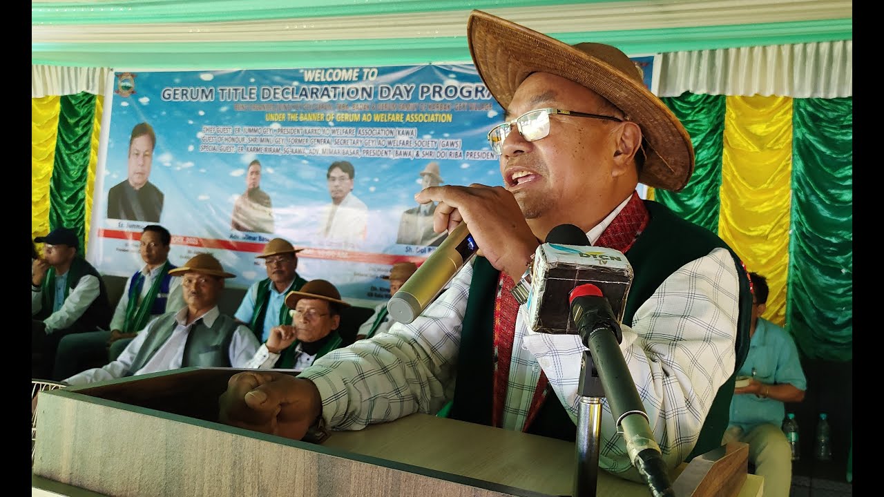 Domin Karbak Noted Singer speaks on Gerum Declaration Day