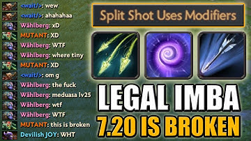 Infinite Time Lock Attack bounces [True 7.20 IMBA] Marksmanship + Split Shot | Dota 2 Ability Draft
