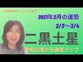 2021年2月の二黒土星の運勢