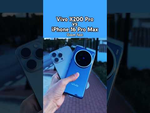 Vivo X200 Pro vs iPhone 16 Pro Max Camera Zoom Test!