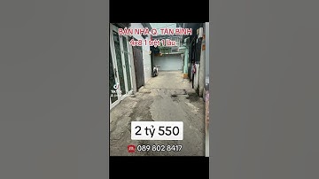 Bán Nhà Quận Tân Bình, Giá 2 tỷ 550 triệu