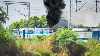 Rare Captures || Loco Failure DMU Train Rescuing By Alco and Emd With Official Duties Indian Railway