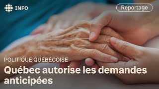 Québec autorisera les demandes anticipées d’aide médicale à mourir