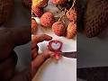 Sweetest & Juiciest Litchi ♥️ cutting Ever! 🤤🍒 #shorts