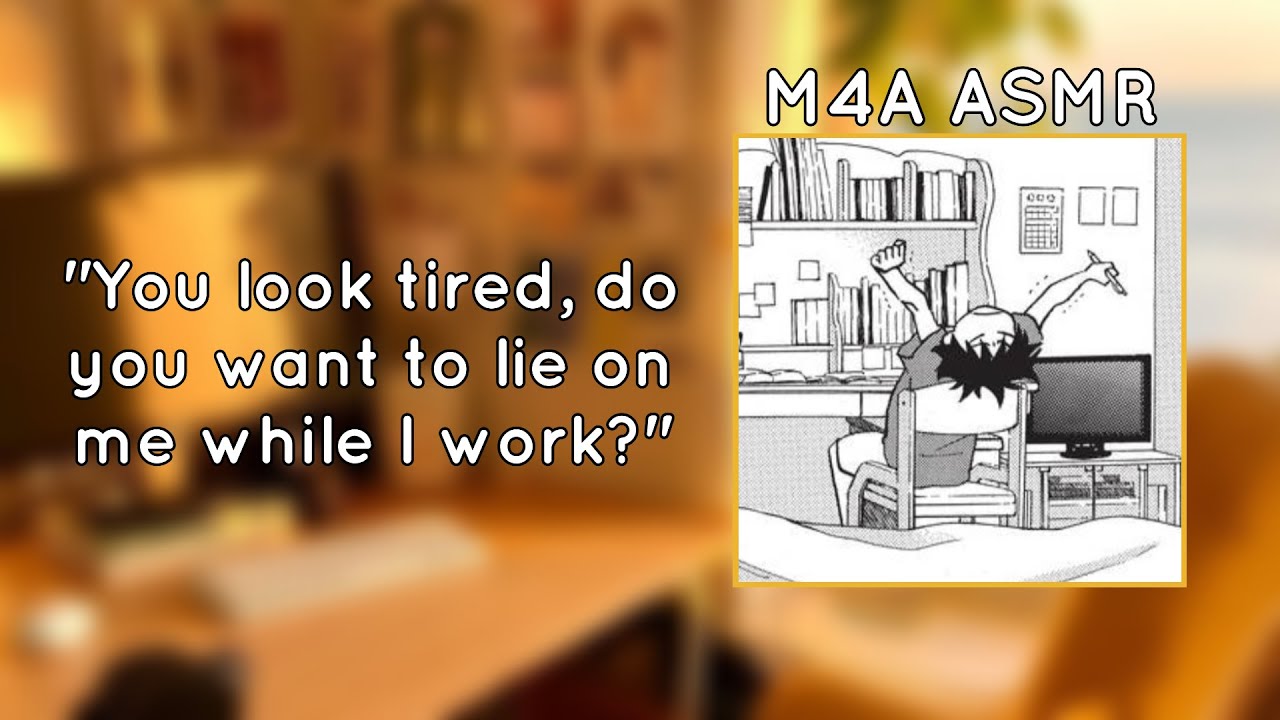 sitting on your bf while he writes [M4A ASMR] [Rambling] [Typing Ambience] [Sleep Aid]