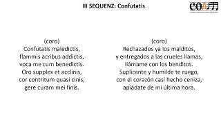 Misa de Réquiem en Re Menor, KV 626 Letra en Latín y Español