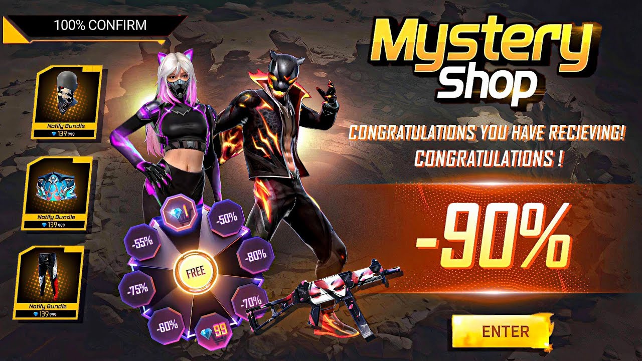 Jjk Special Mystery Shop Event Ff 🤯🥳| free fire new event| ff new event| upcoming event in free fire