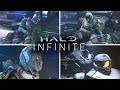 HALO INFINITE - All Spartan Deaths and Master Chief's Reactions (4K)