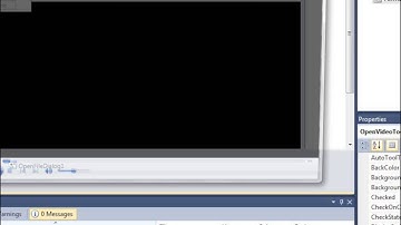 طريقة عمل برنامج مشغل الصوت والفدديو عن طريق الفيجوال بيسك 2010