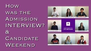 Everything you need to know about NYUAD Interview and Candidate weekend
