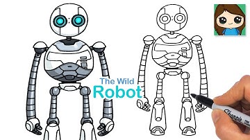 How to Draw The Wild Robot | Roz