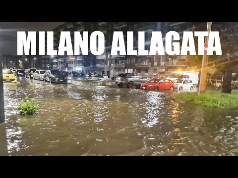 TEMPESTA NELLA NOTTE A MILANO - ESONDA IL SEVESO