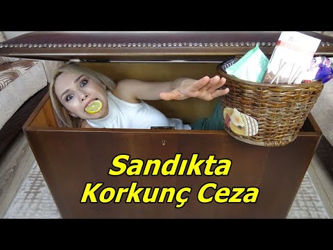 SANDIKTA BOĞMA CEZALI TATLI TUZLU CHALLENGE! RUKİYE ÇETİNKAYA