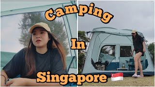 Short camping trip at East Coast Park!  we LOST OUR CAR KEY?!
