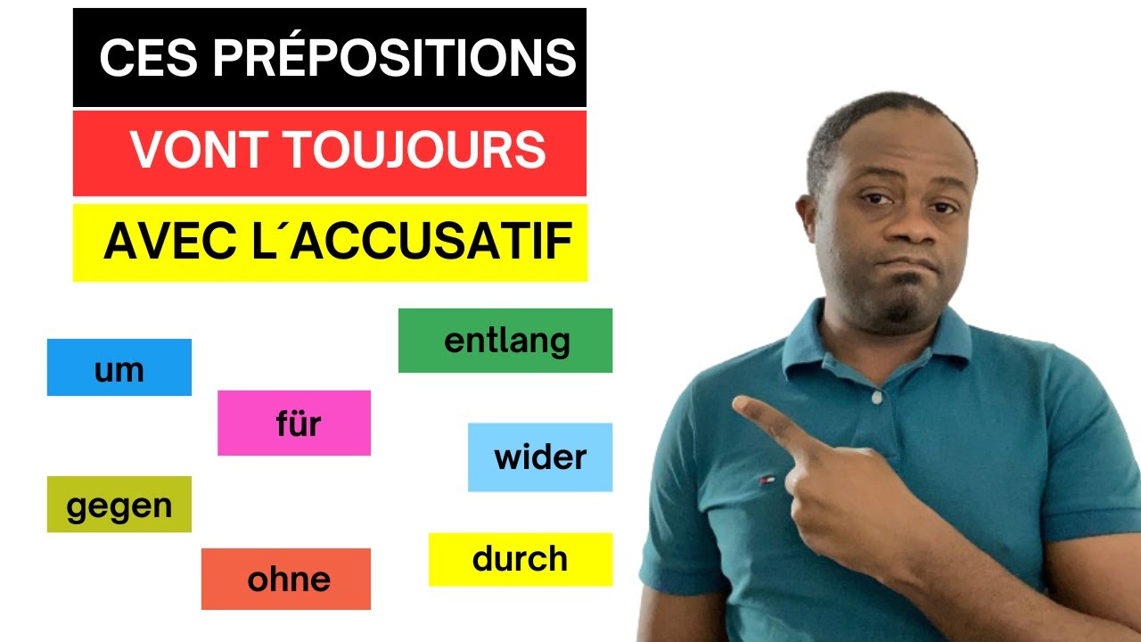Comment utiliser les PRÉPOSITIONS qui vont UNIQUEMENT avec l´ACCUSATIF.