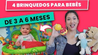 🧸4 Brinquedos para bebê de 3 a 6 meses que você precisa conhecer - YouTube