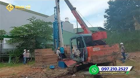 Ép cọc bê tông giàn máy Tải sắt 70 tấn tại Đồng Nai | Ép cọc Đình Vũ