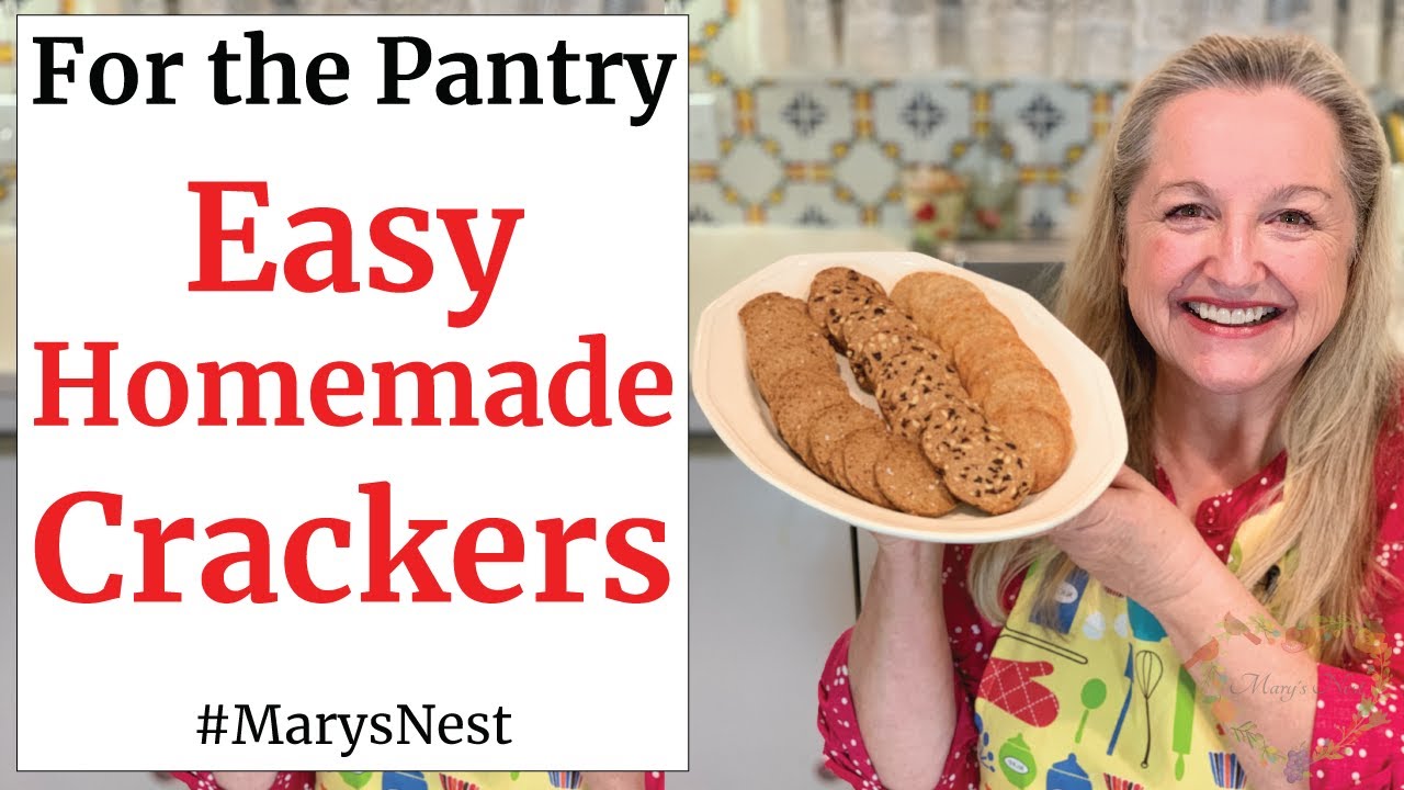 Easy SLICE and BAKE Healthy Crackers Recipe - Homemade Crackers Recipe from Scratch