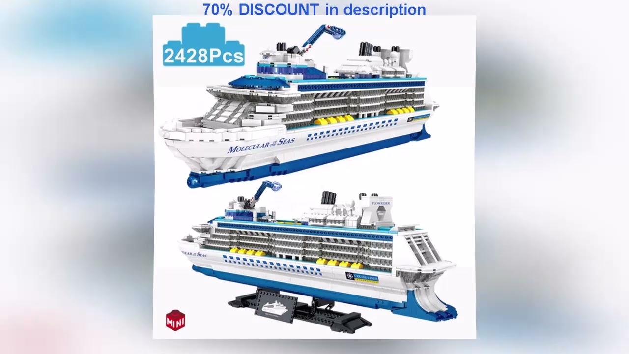 A must-have product! City 2428Pcs Cruise Liner Ship Sailing Boat Mini Model Building Blocks Creati