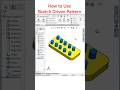 How to Use Sketch Driven Pattern in Solidworks | Solidworks Tips