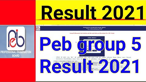 peb group 5 result 2021