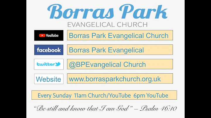 Borras Park Evangelical Church - Morning Service - 20/09/20